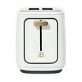 2 Slice Toaster with Touch-Activated Display, White Icing by Drew Barrymore