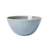 Blue Round Stoneware 16-Piece Dinnerware Set