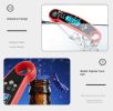 Grill instant read meat thermometer for grilling and cooking. The best waterproof ultra fast thermometer with backlight and calibration. Digital