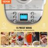 VEVOR Bread Maker, 15-in-1 3LB Dough Machine, Nonstick Ceramic Pan Automatic Breadmaker with Gluten Free Setting, Whole Wheat Bread Making, Digit