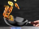 Fine Iron Wok Healthy Uncoated Iron Wok 32cm Open Flame Gas Frying Wok