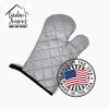 Schnauzer Hippie Dawg Oven Mitt Heat Resistant Thick Oven Mitt for Hot Pans and Oven, Kitchen Mitt Protect Hands, Cooking Baking Glove