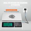 VEVOR Industrial Counting Scale, 30 kg x 1 g, Digital Scale for Parts and Coins, g/kg/lb Units