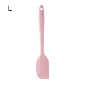 1pc All-in-one High-quality Silicone Scraper Baking Tool; Heat-resistant Silicone Scraper; Cream Cake Spatula; Baking Shovel Knife 8.27inch/11.02 (Color: Nordic Pink, size: large)
